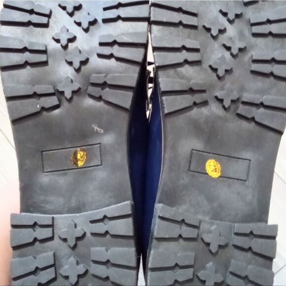 (57-4501) Tassel Loafers Navy Blue Sz 42 (11.5) - Picture 9 of 11